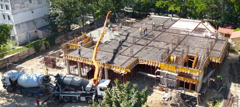 Continuă lucrările pe șantierul Centrului Integrat de Îngrijiri Paliative de la Spitalul Județean Galați